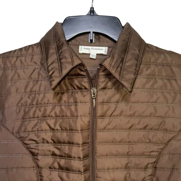 Anne Fontaine Puffer Jacket Quilted Felicia Cropped - Picture 2 of 12